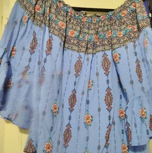 Off the shoulder boho top